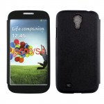 Wholesale Samsung Galaxy S4 Slim Touch Flip Leather Case (Black)